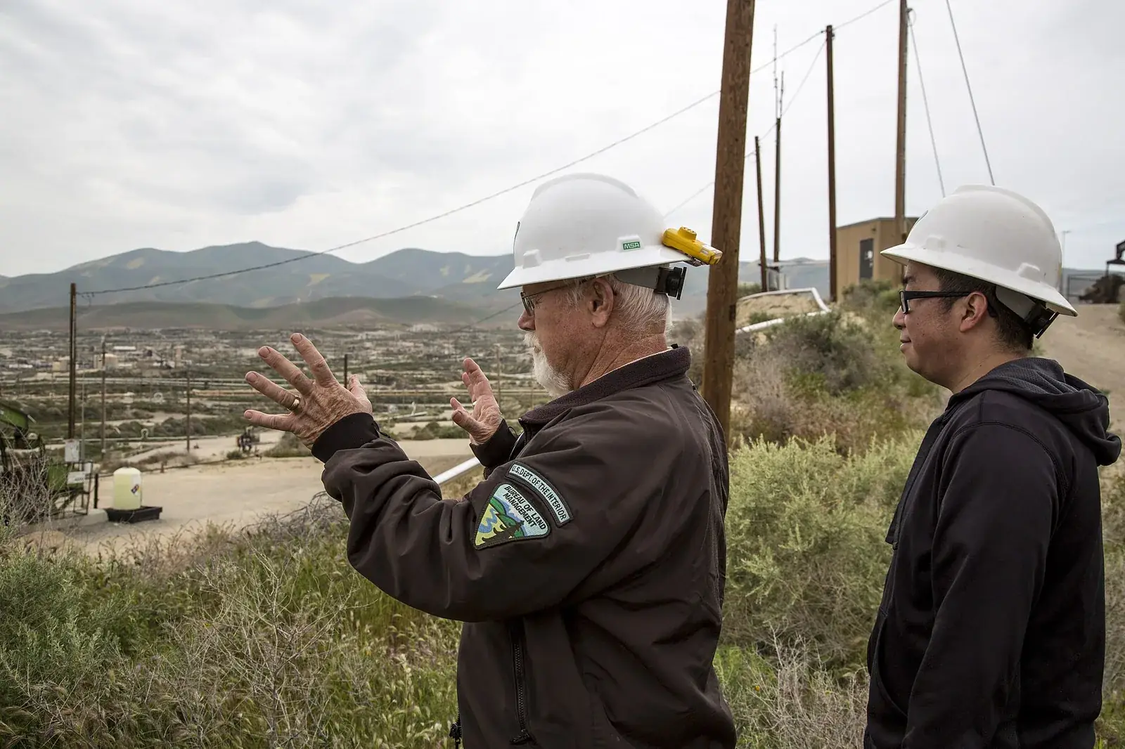 California oil production field