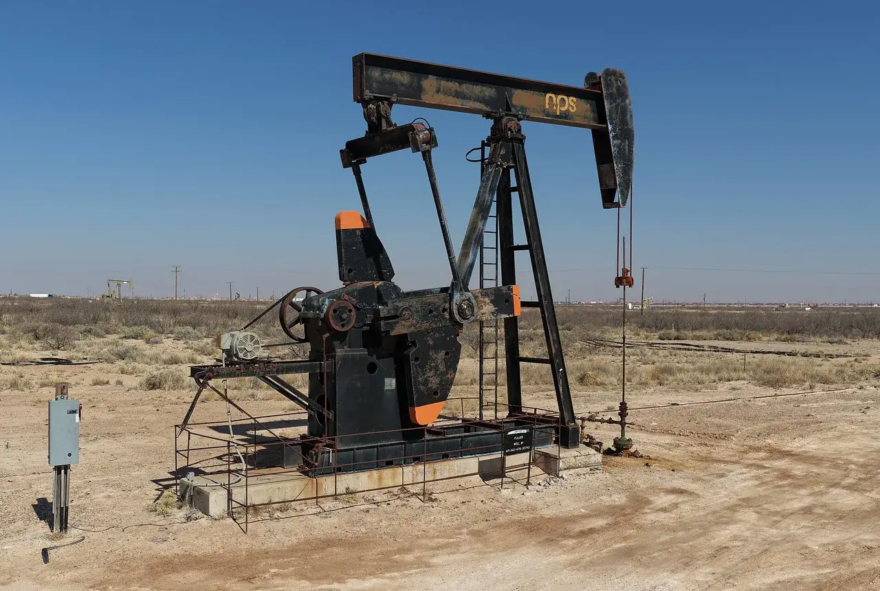 Oil field in the Permian Basin of West Texas